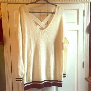 ❗️NWT❗️Nordstrom varsity stripe oversized sweater